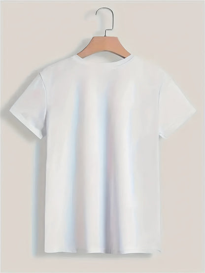 Unisex's Butterfly Print Blouse - Short Sleeve 058021