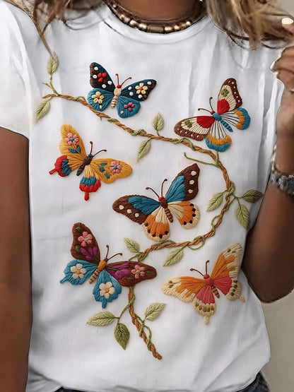 White Graphic Blouse - product view 4