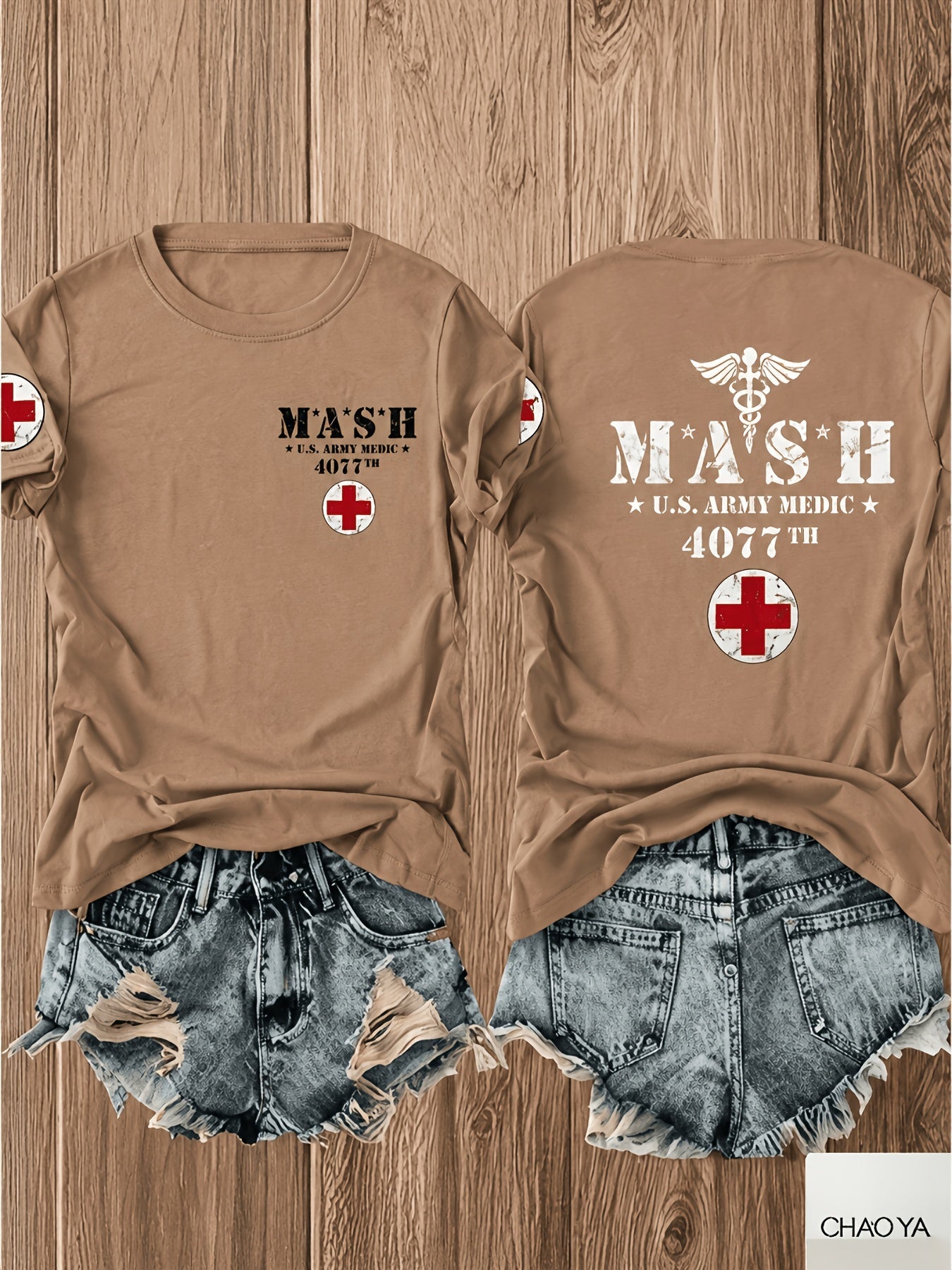 Unisex's Graphic Print T-Shirt - Short Sleeve 627045 detail image - detail view 12