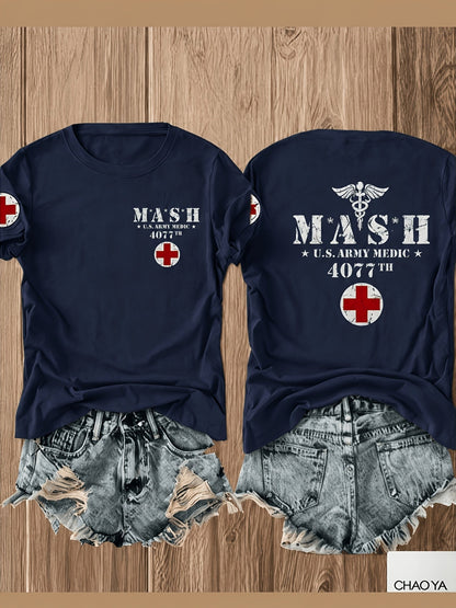White Printed T-Shirt - product view 10