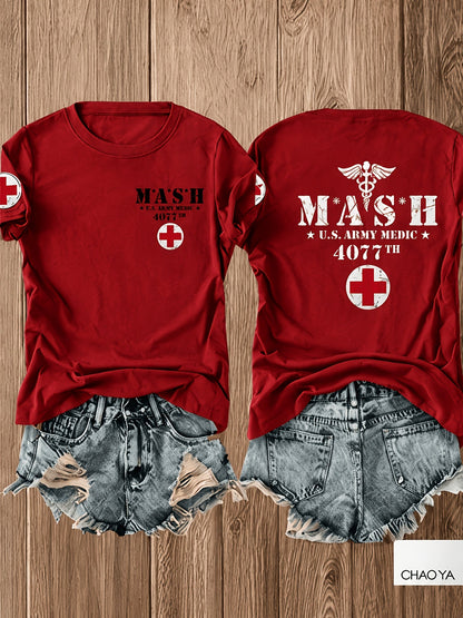 White Printed T-Shirt - product view 24