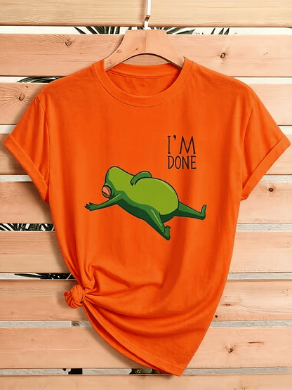 Light Grey Polyester Printed Graphic T-Shirt - product view 8
