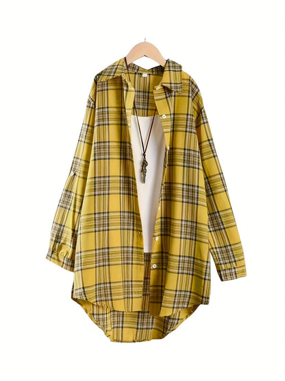 Unisex's Plaid Shirt - Long Sleeve 209253 detail image - detail view 11