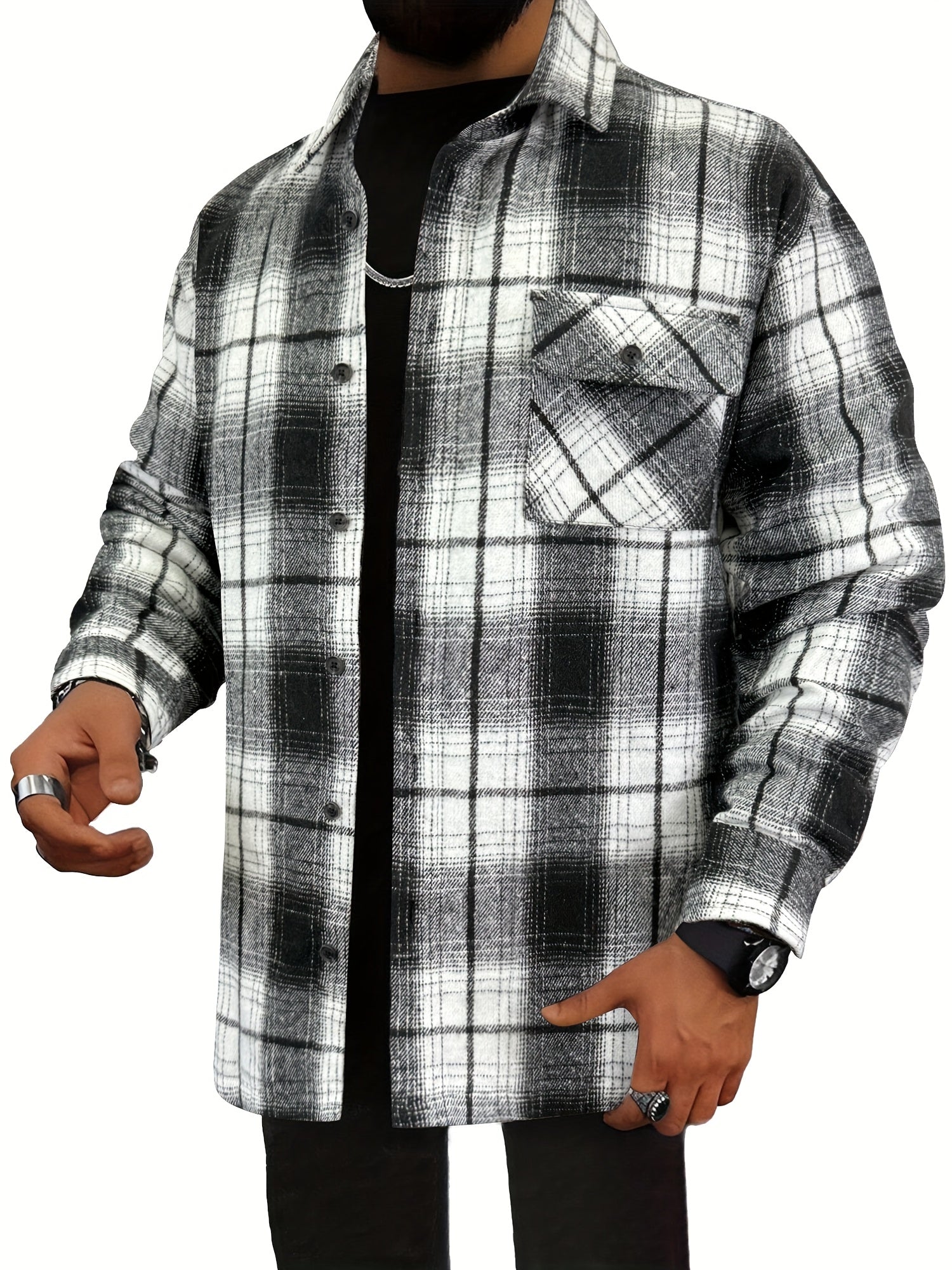 Black Long-Sleeve Shirt - product view 6