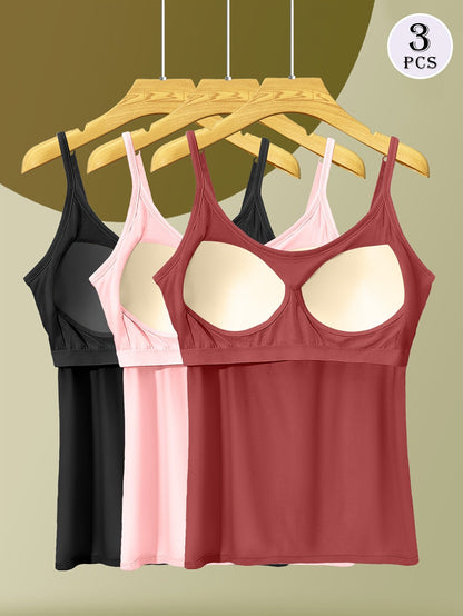 Unisex's Solid Color Camisole - Sleeveless 247525