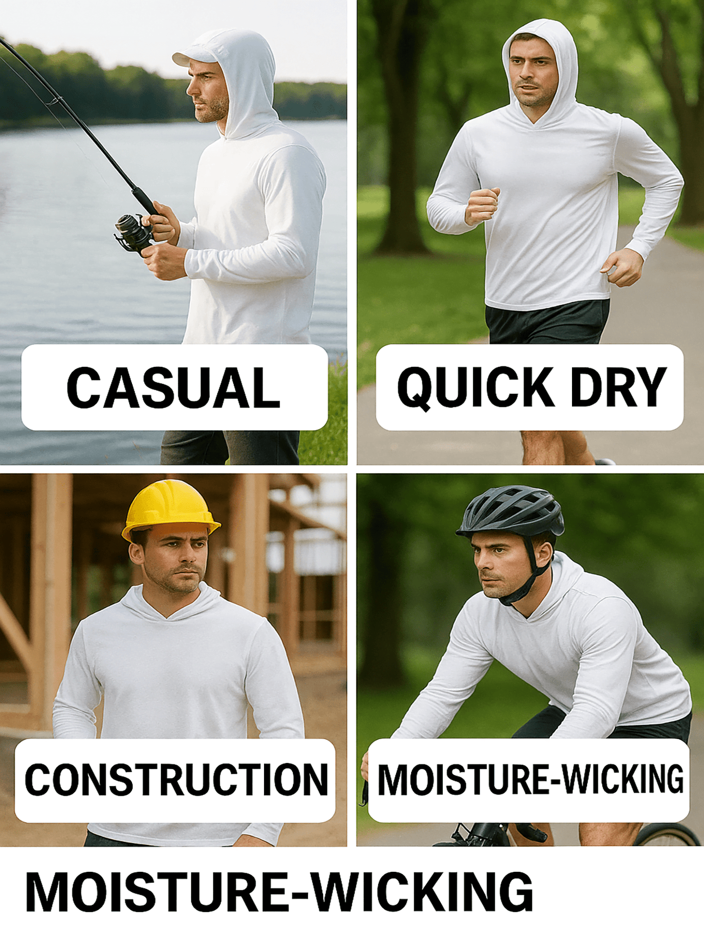 Unisex's Solid Color Performance Shirt - Long Sleeve 963173