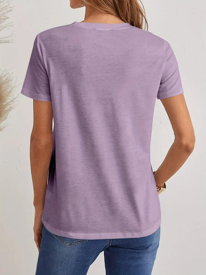 Unisex's Solid Color T-Shirt - Short Sleeve 649637