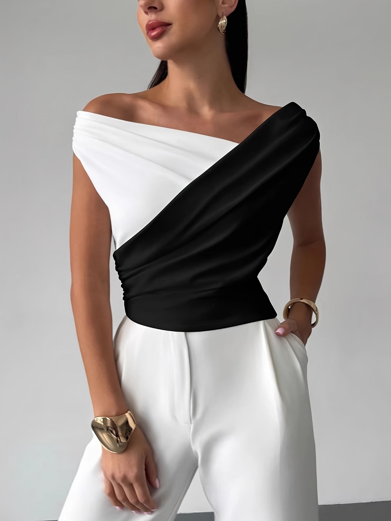 Unisex's Solid Color T-Shirt - Sleeveless 678245 product image