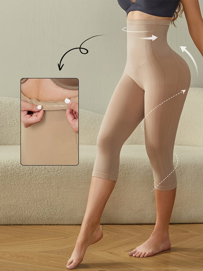 Light Beige High-Waist Shorts - product view 22