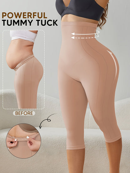 Light Beige High-Waist Shorts - product view 27