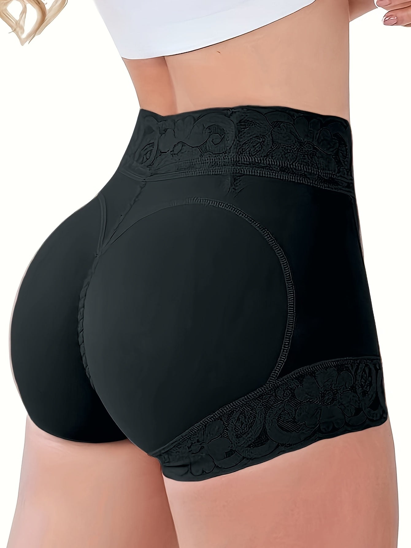 Black Lace Shorts - product view 6