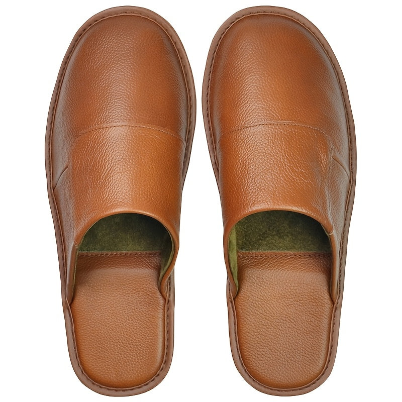 Women's Coffee Leather Shoes - product view 1
