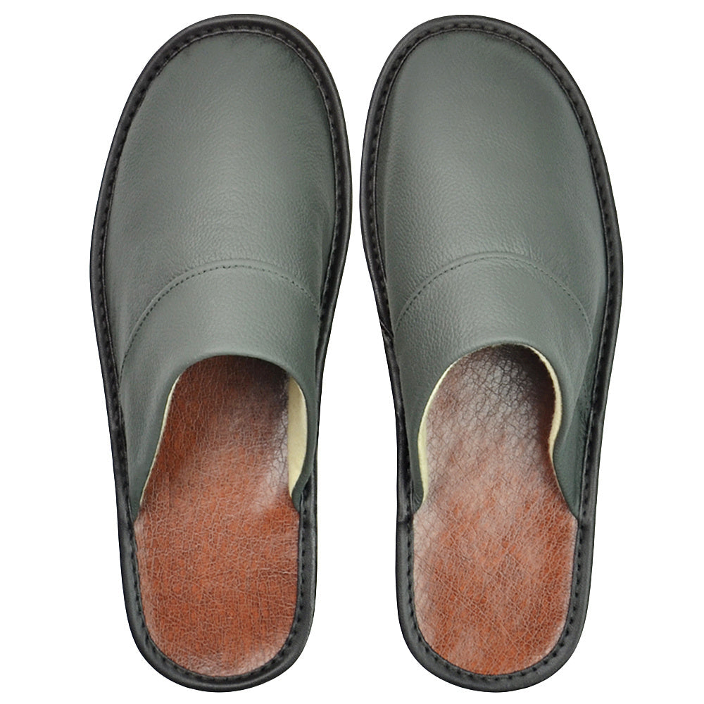 Women's Black Leather Oversized Shoes - product view 3