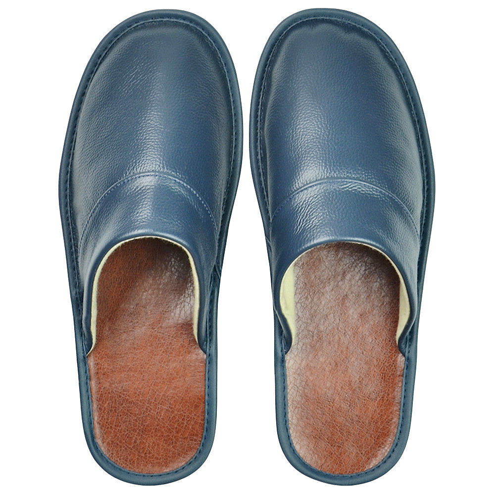 Women's Black Leather Oversized Shoes - product view 4