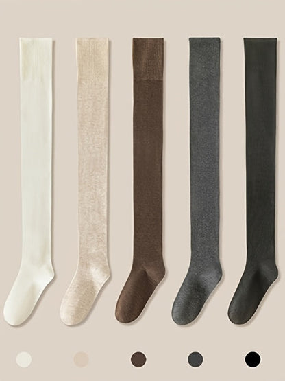 Unisex Thermal Knee-High Socks - 5-Pair Pack