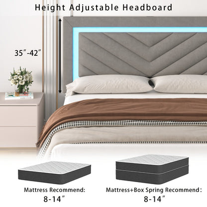 Upholstered Bed Frame with Storage Drawers and Charging Station detail image - detail view 18