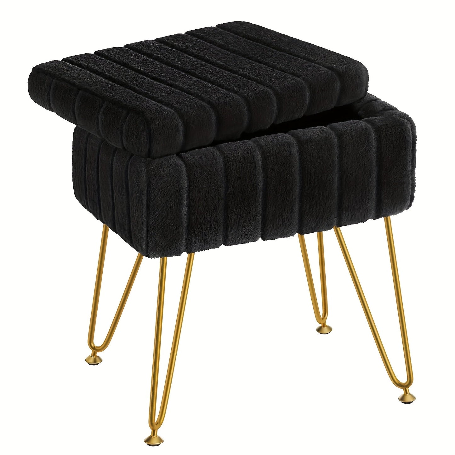 Vanity Stool shown in the Luxury Black-22in option