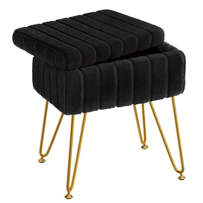 Vanity Stool shown in the Luxury Black-22in option
