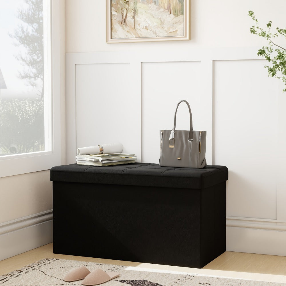 Upholstered Ottoman with Padded Seat and Hidden Storage for Living Room detail image - detail view 3