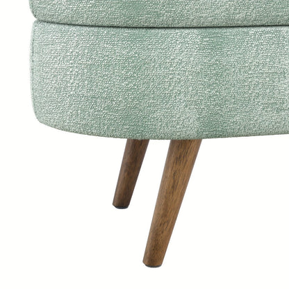 Upholstered Solid Wood Storage Ottoman Bench with Hidden Storage for Living Room detail image - detail view 14