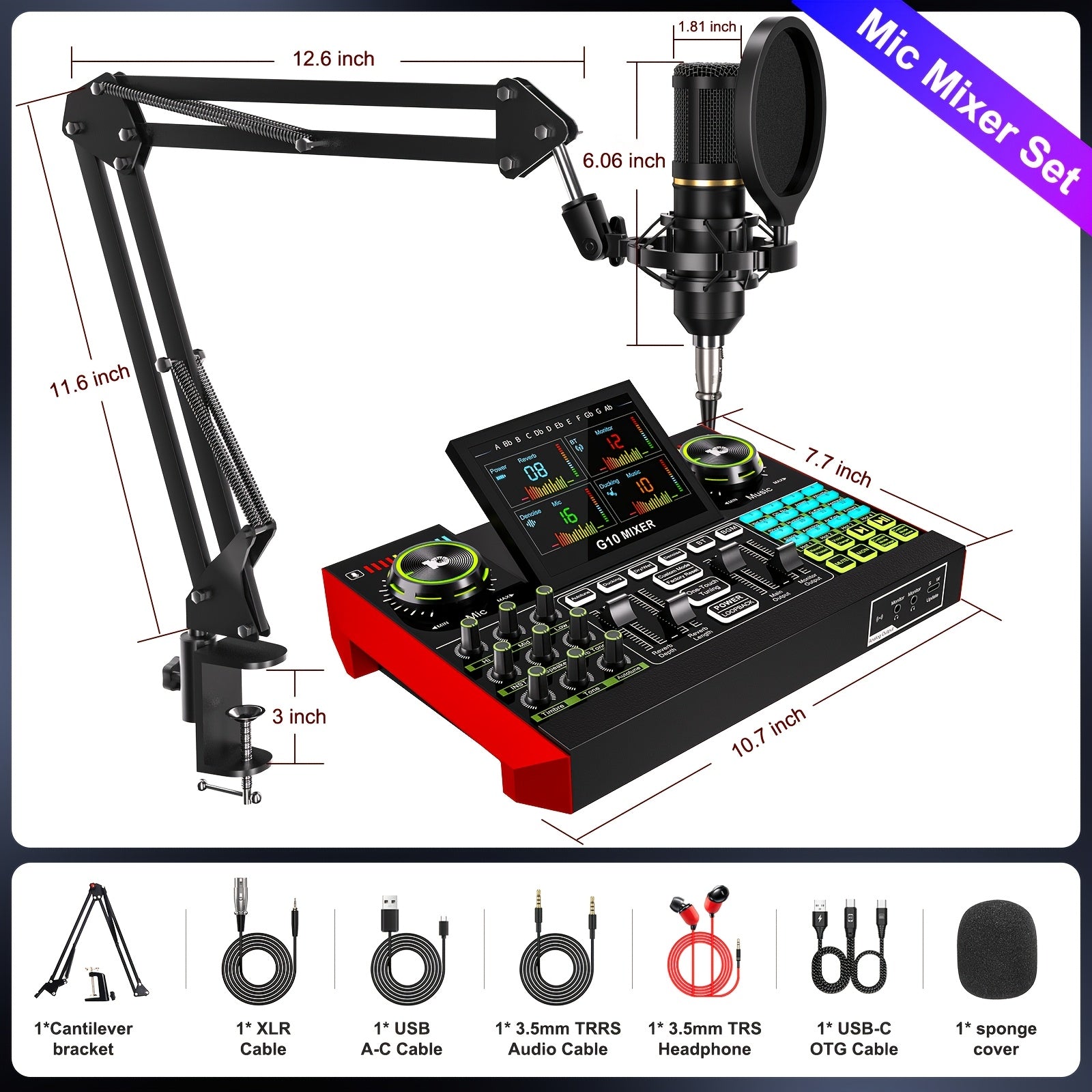 USB Audio Interface shown in the G10-BM700-OTG option