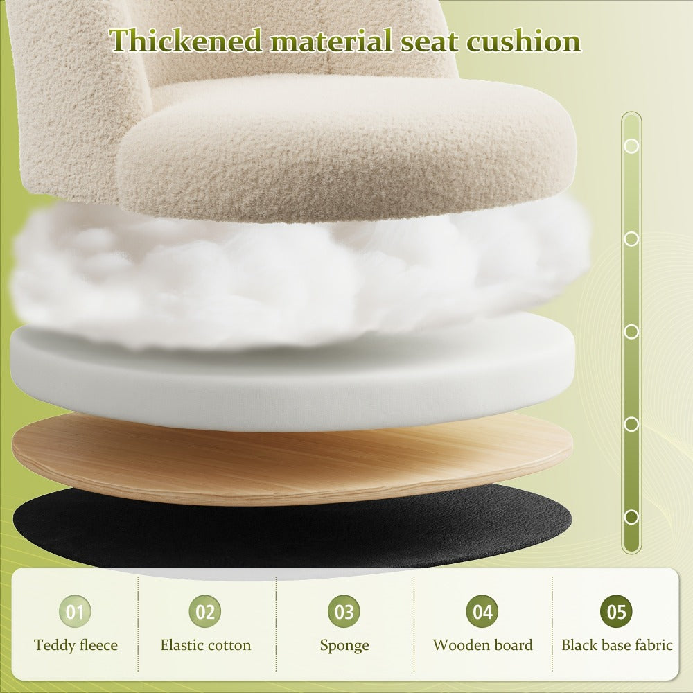 Vanity Chair with Lumbar Support for Dressing and Daily Routines in Bedroom detail image - detail view 13