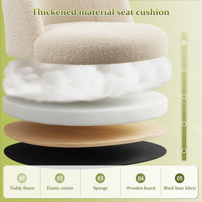 Vanity Chair with Lumbar Support for Dressing and Daily Routines in Bedroom detail image - detail view 13
