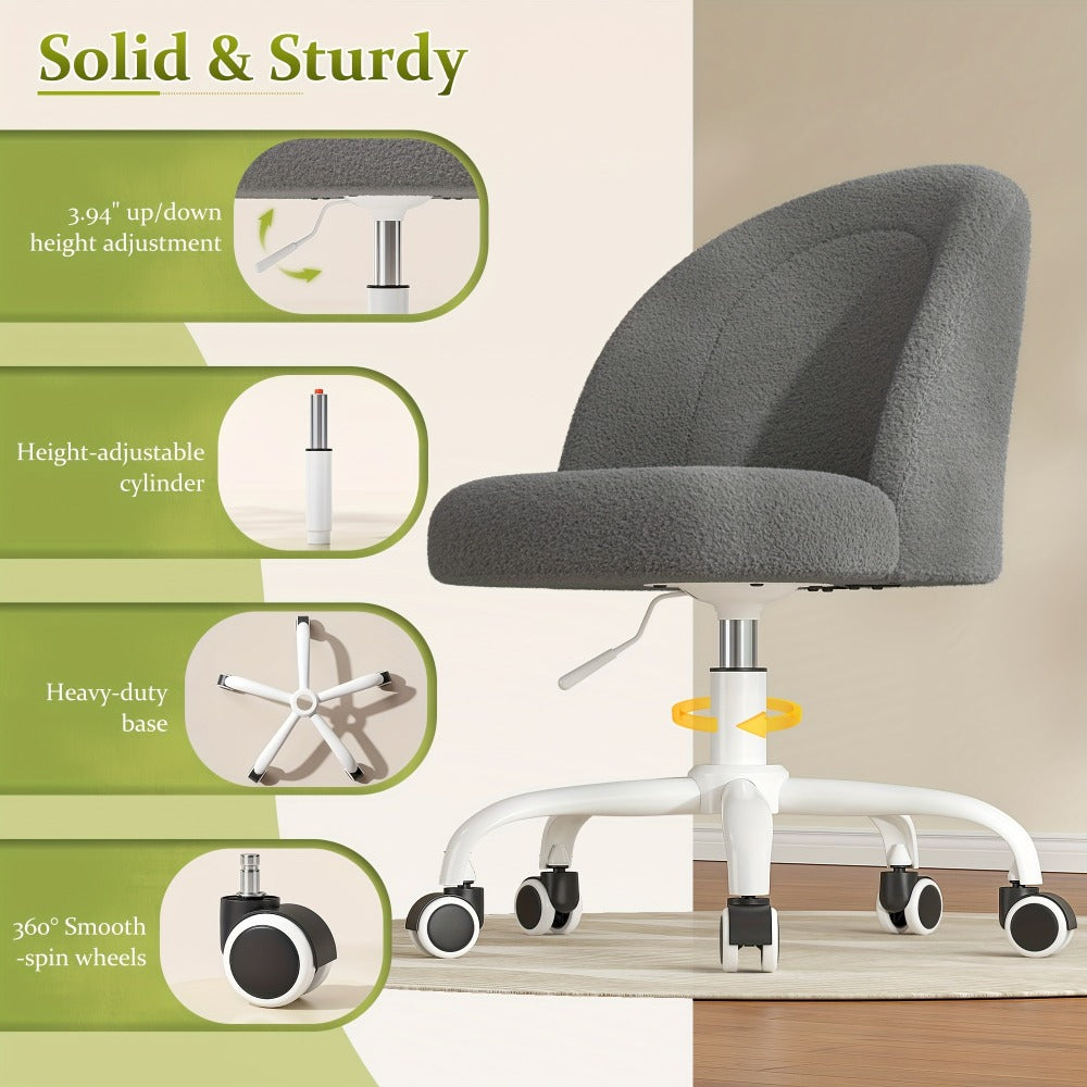 Vanity Chair with Lumbar Support for Dressing and Daily Routines in Bedroom detail image - detail view 8