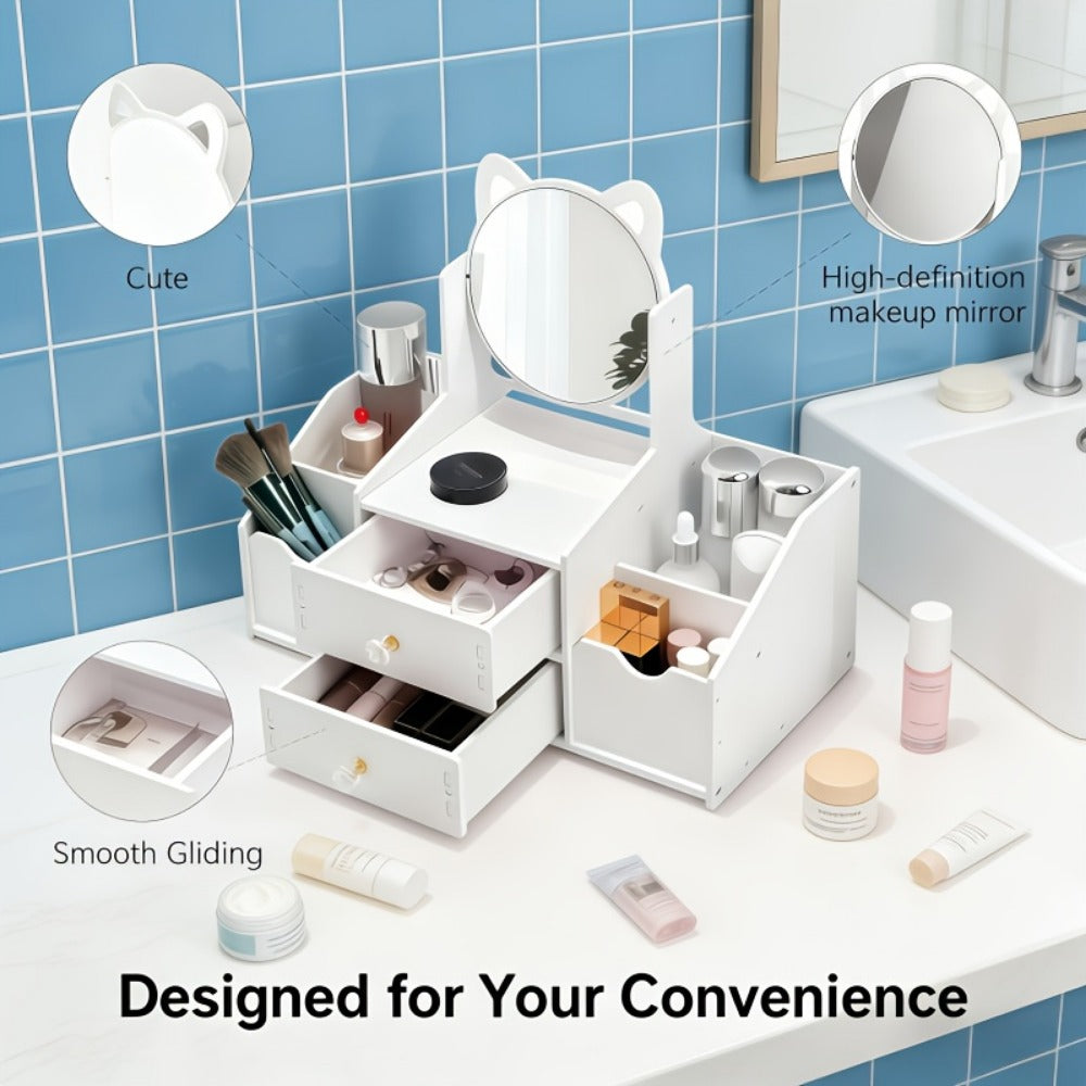 Vanity Mirror With Storage for Dressing and Daily Routines in Bathroom detail image - detail view 10
