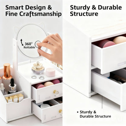 Vanity Mirror With Storage for Dressing and Daily Routines in Bathroom detail image - detail view 11