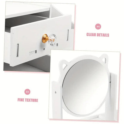 Vanity Mirror With Storage for Dressing and Daily Routines in Bathroom detail image - detail view 14
