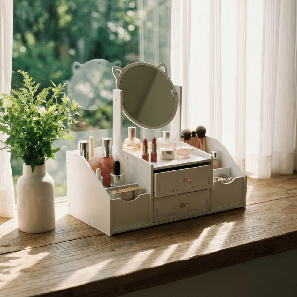 Vanity Mirror With Storage for Dressing and Daily Routines in Bathroom detail image - detail view 6