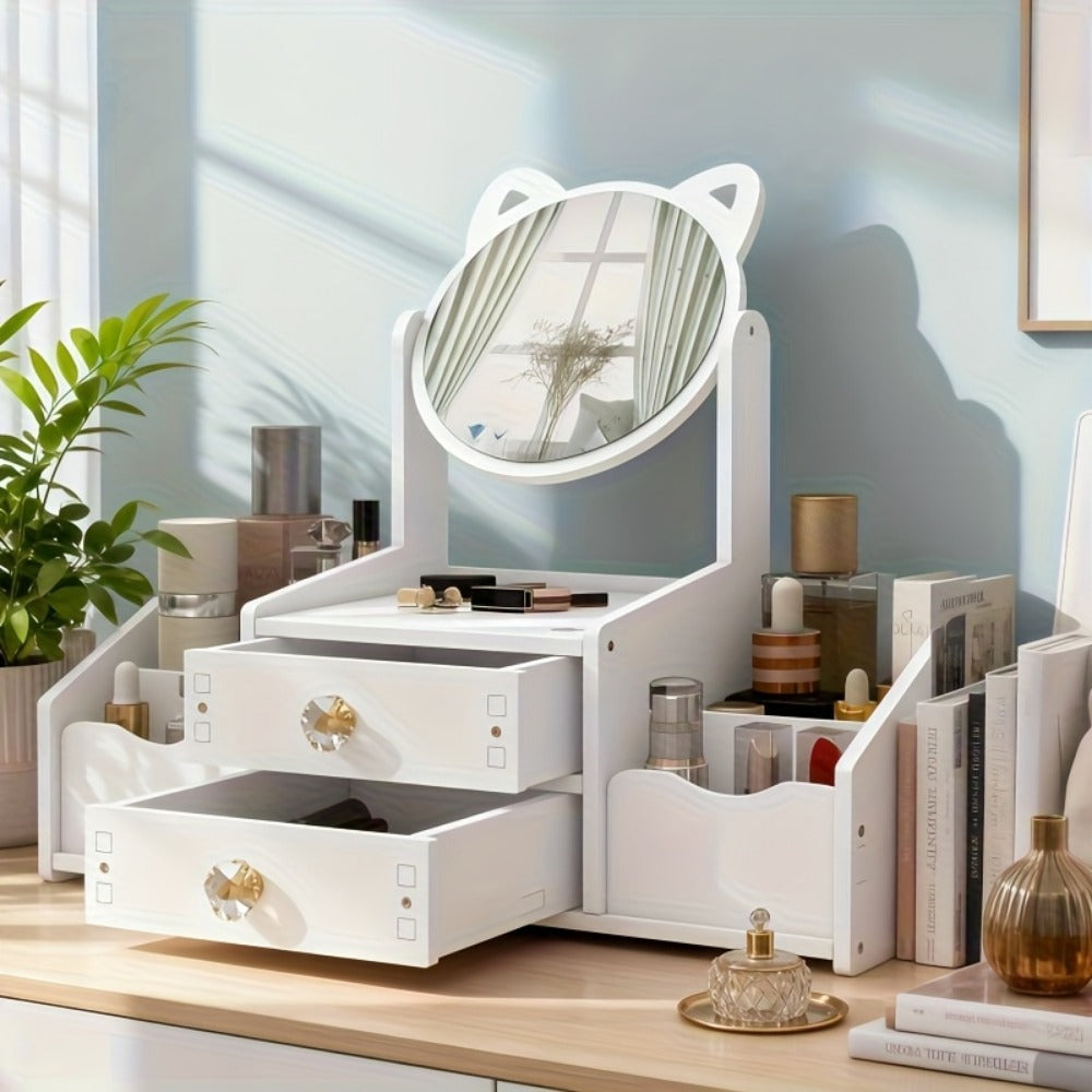 Vanity Mirror With Storage for Dressing and Daily Routines in Bathroom detail image - detail view 8