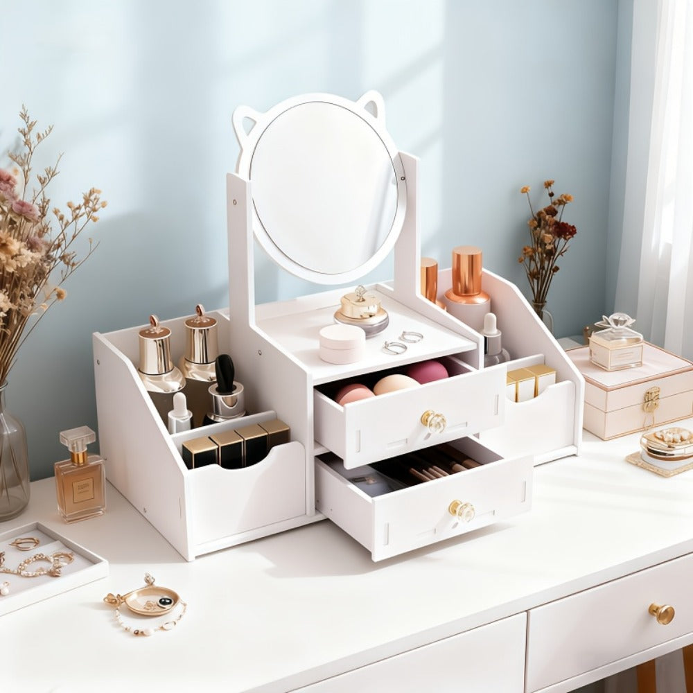 Vanity Mirror With Storage for Dressing and Daily Routines in Bathroom detail image - detail view 9