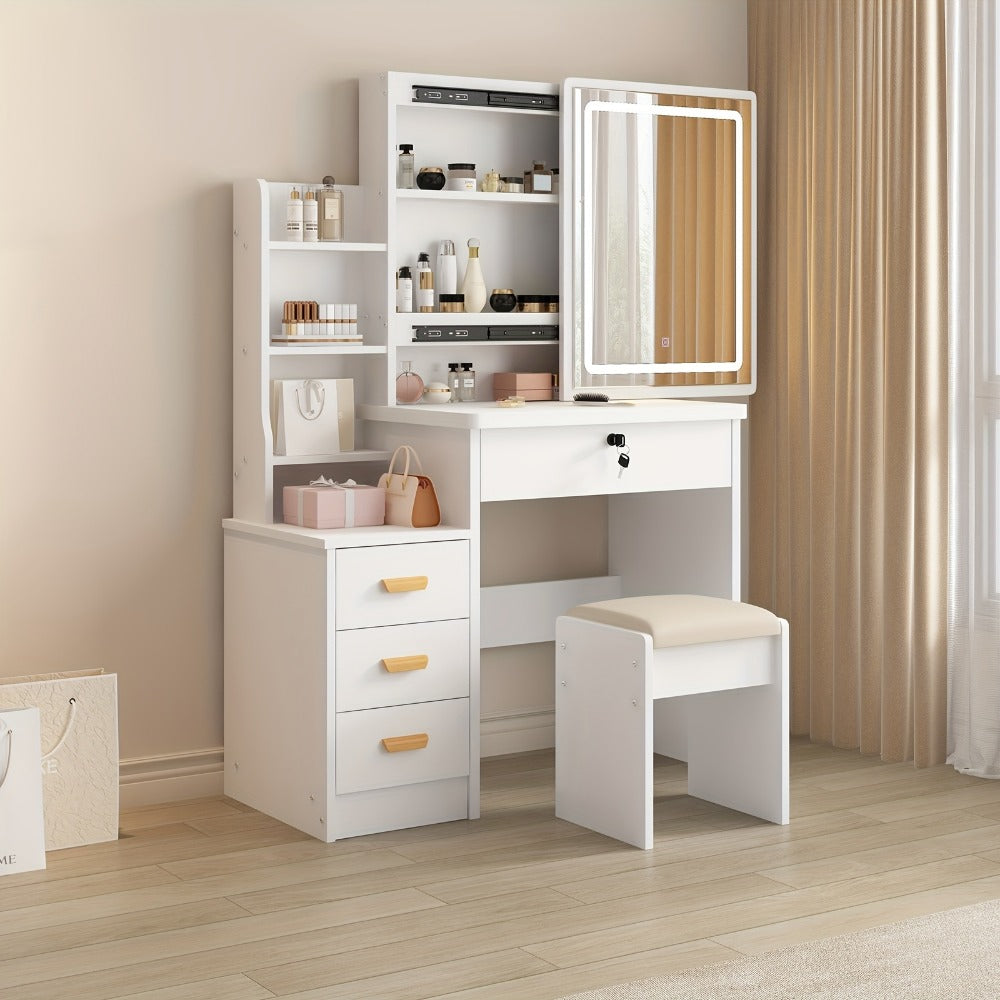 Vanity Tables with Storage Drawers and LED Lighting for Bedroom detail image
