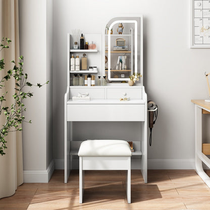Vanity Tables with Storage Drawers for Dressing and Daily Routines in Bedroom detail image