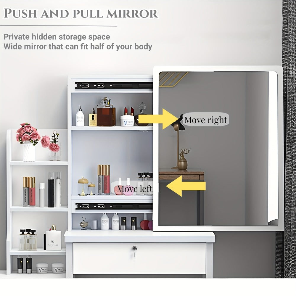 Vanity Tables with Storage Drawers for Dressing and Daily Routines in Bedroom detail image - detail view 8