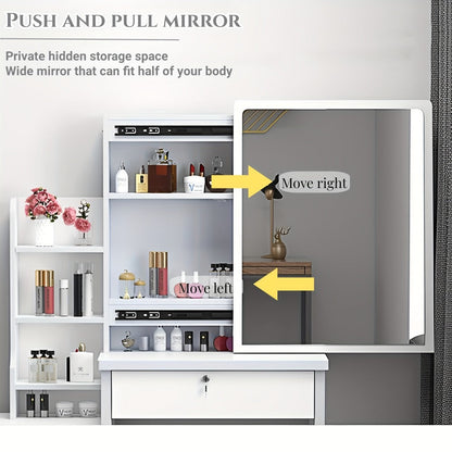 Vanity Tables with Storage Drawers for Dressing and Daily Routines in Bedroom detail image - detail view 8
