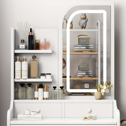 Vanity Tables with Storage Drawers for Dressing and Daily Routines in Bedroom detail image - detail view 9