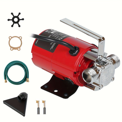 Portable Electric Water Pump 330 GPH – 1/10 HP 120V Heavy Duty Utility Pump with Hose, High-Flow Water Transfer Pump for Pool Drain, Flood Removal, Sump, Aquarium & Household Water Transfer (AC)