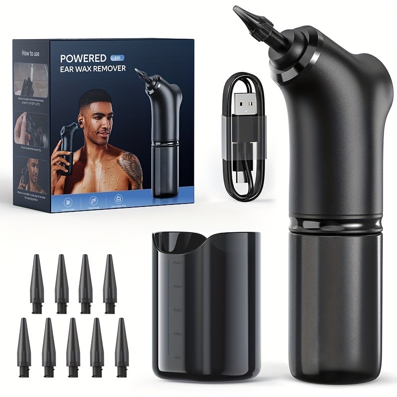 1080P Ear Wax Removal Tool with Camera – Wi-Fi Ear Cleaning Kit with 6 Spoons & Tweezers, Rechargeable, Visual Ear Cleaner for Safe Ear Care at Home