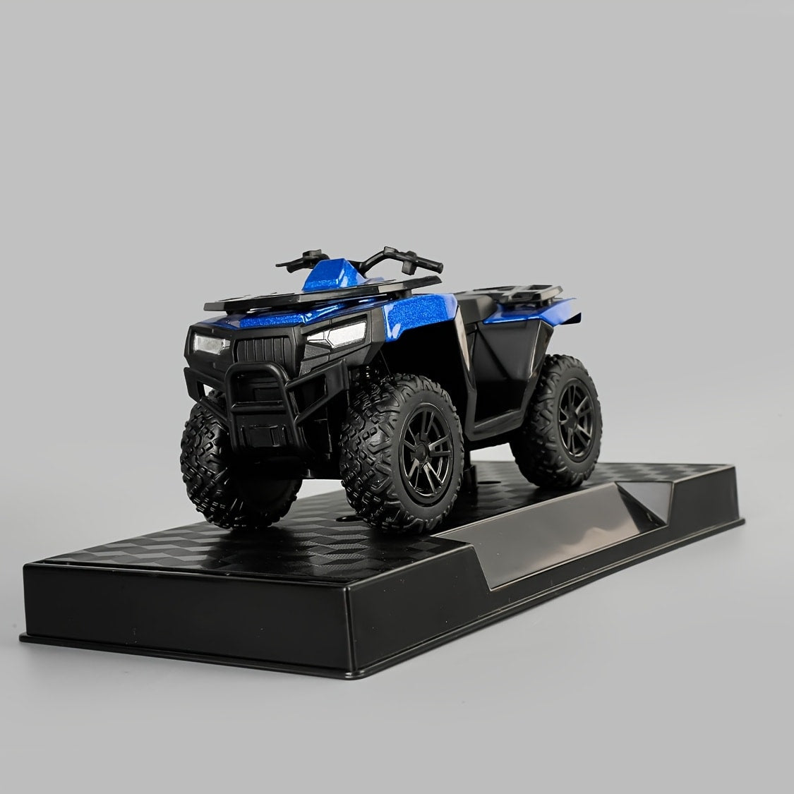 RMZCity 1:36 Scale Zinc Alloy ATV Beach Off-Road Motorcycle Diecast Model – Exhibition-Grade Collectible Static Display with Intricate Details (Red / Blue)