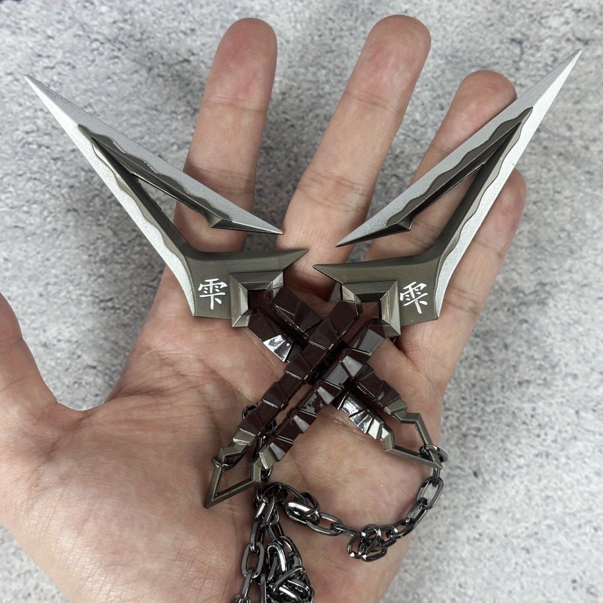 Ninja Kunai Cosplay Prop Safe No-Sharp Edges 25in – Anime Shuriken Katana Samurai Sword Toy, Japanese Ninja Star Knife for Kids & Adults Halloween Cosplay Naruto Demon Slayer Gift