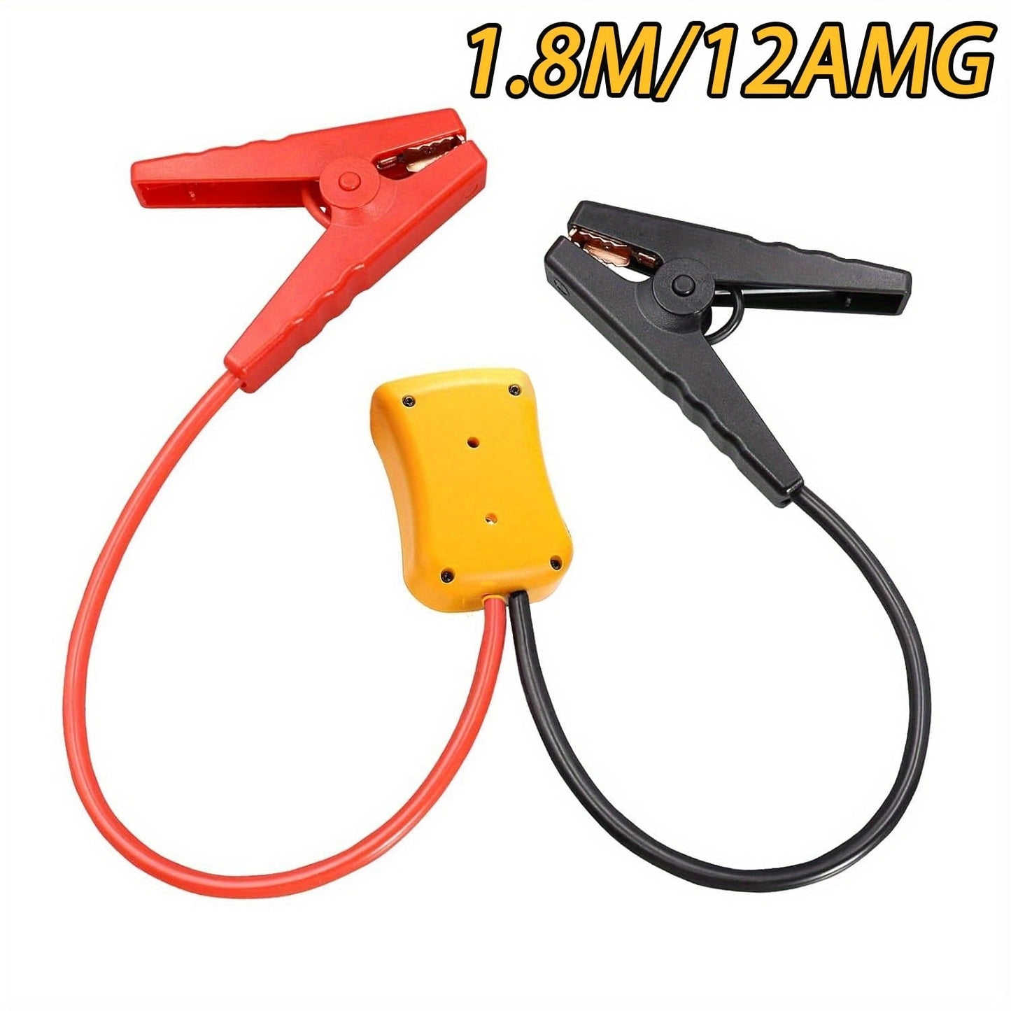 Jumper Cables with Battery Adapter – Compatible with Dewalt 18V & Ryobi 18V, 8AWG 5.9FT Portable Car Jump Starter Cables for Light Vehicles (Battery Not Included)