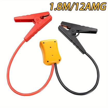 Jumper Cables with Battery Adapter – Compatible with Dewalt 18V & Ryobi 18V, 8AWG 5.9FT Portable Car Jump Starter Cables for Light Vehicles (Battery Not Included)