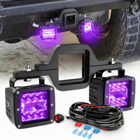 2PCS 4-inch*LED Purple Style