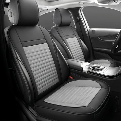 Car Seat Covers Front Pair – Universal Fit Bucket Seat Protector, Anti-Slip Full Surround High-Back Design, 15 Colors, Fits Cars SUVs Trucks