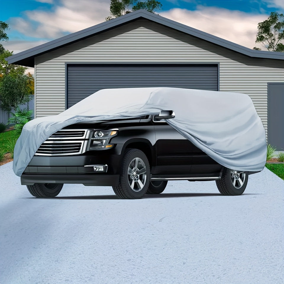 SUV Car Cover XXL Outdoor UV Sun Dust Protection – Fits Jeep Grand Cherokee & Large SUVs, 540x200x180cm All-Weather Waterproof Scratch-Resistant Vehicle Cover