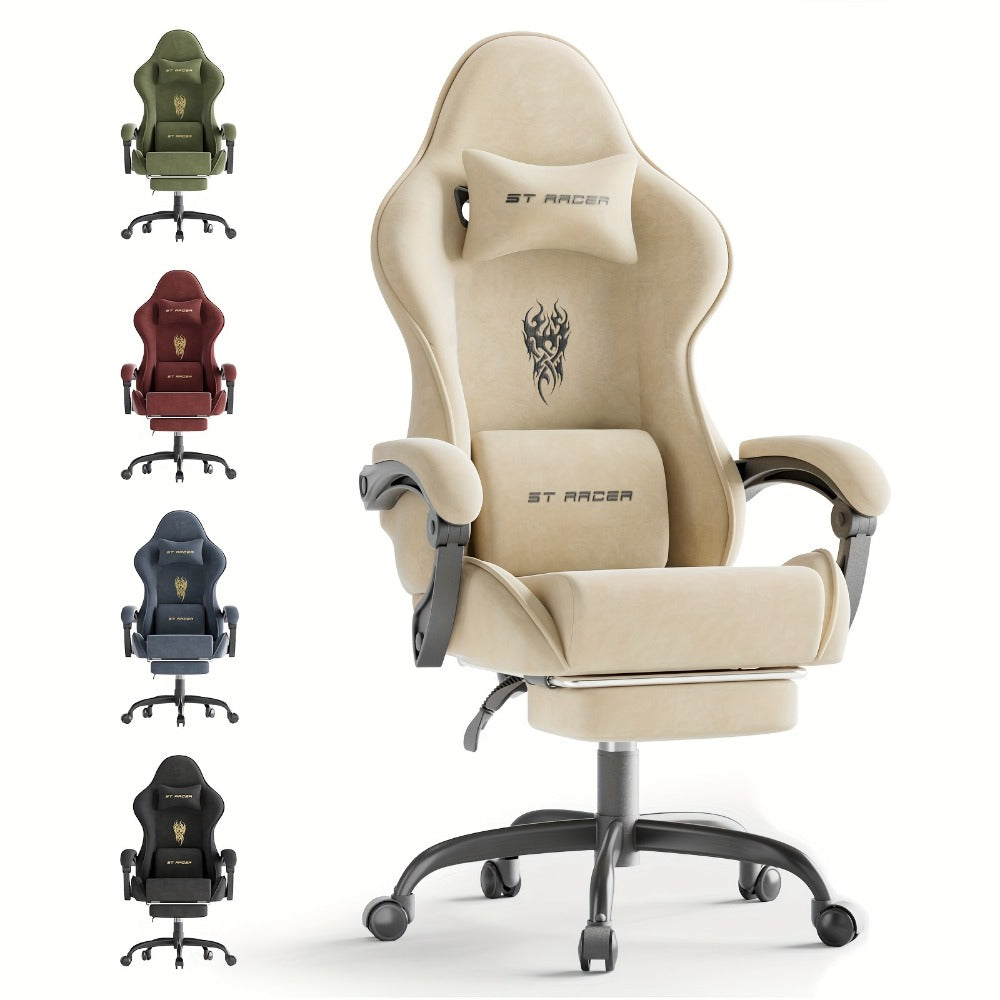 Velvet Gaming Chair, Ergonomic Video Game Chair for Comfortable Everyday Seating detail image - detail view 10