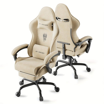 Velvet Gaming Chair, Ergonomic Video Game Chair for Comfortable Everyday Seating detail image - detail view 12